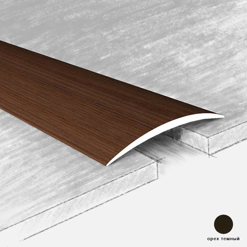Порог алюм. 120-310Т 40мм 1,8м орех темный