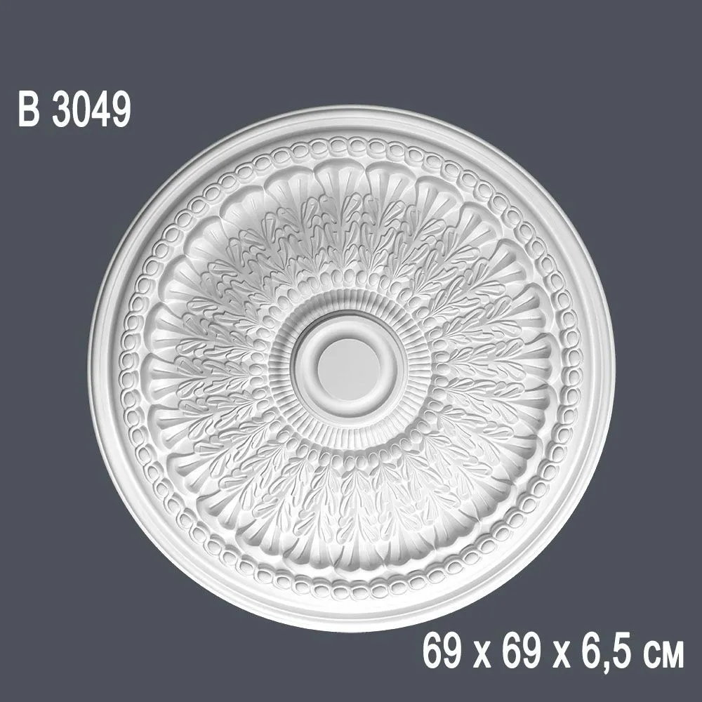 Декор. розетка В3049 69х69х6,5см (10)