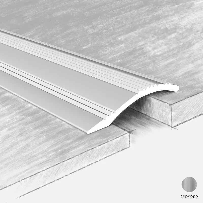 Порог алюм. 3326-01К 40мм 0,9м серебро