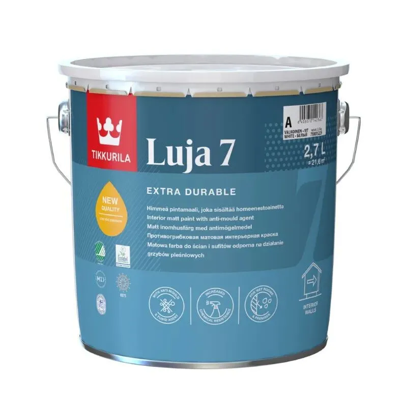LUJA 7 "A" Краска противогрибковая интерьерная матовая  2,7 л