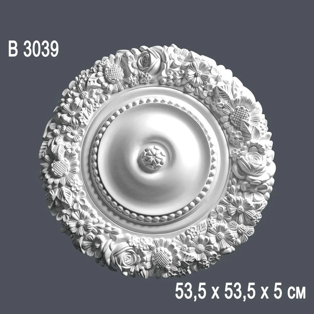 Декор. розетка В 3039 53.5х53,5х5cm (10)