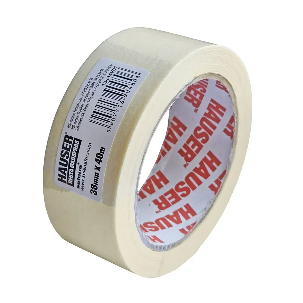 HAUSER лента маскировочная  белая 38мм х 40м