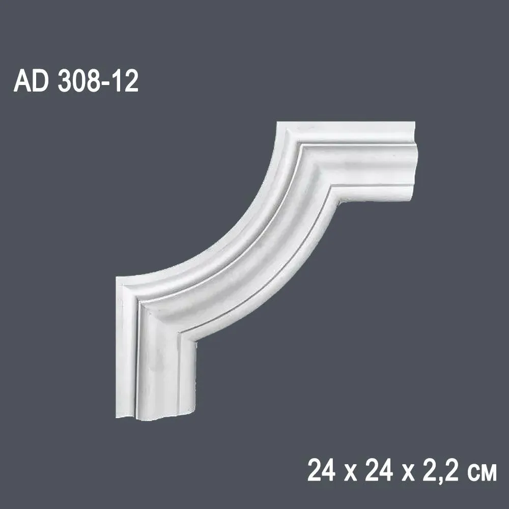 Декор. профиль АD308-12 24 х24 х 2,2см (угол) (50)*