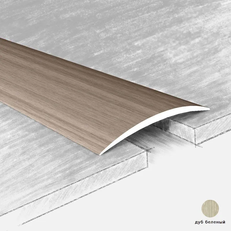 Порог алюм. 120-617Т  40мм 1,8м дуб беленый