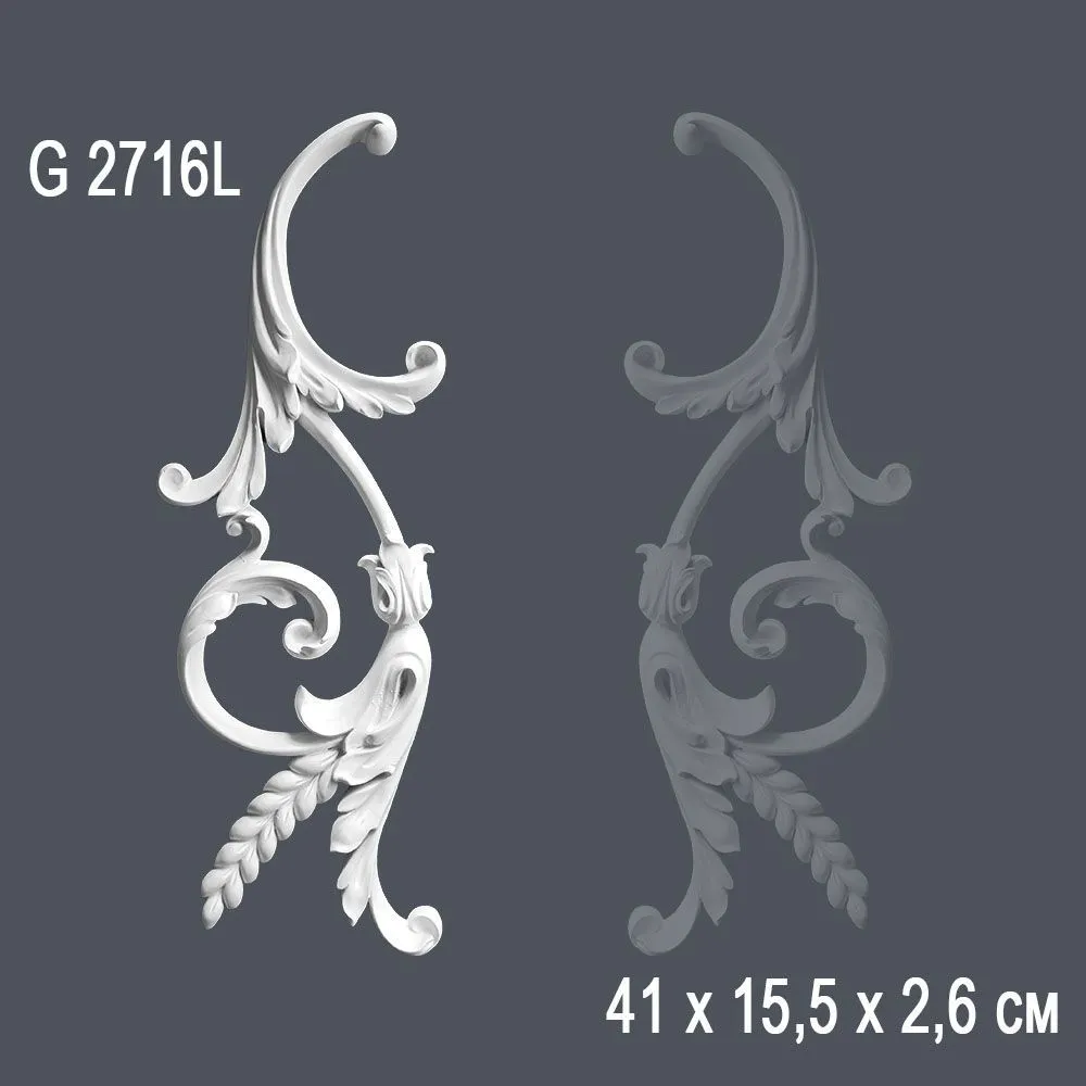 Орнамент G2716L 41х15.5х2.6см ()
