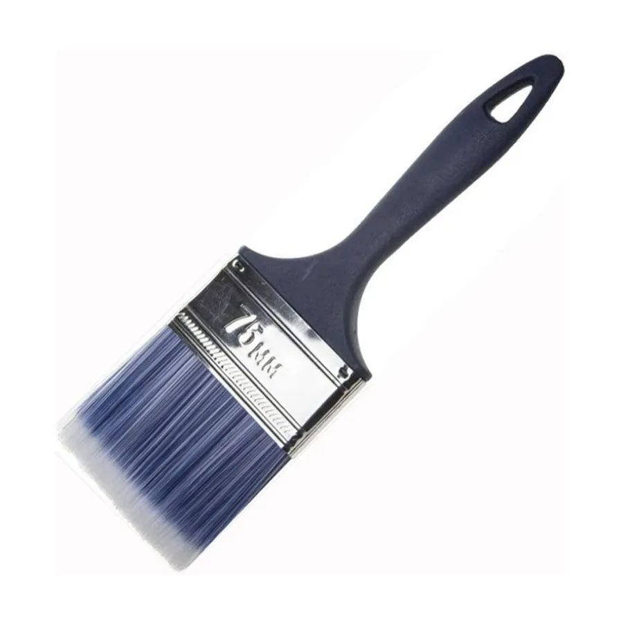 Кисть  плоская "ЭКСПЕРТ" АКВА 15075 искусственная щетина, пластмассовая ручка,75мм
