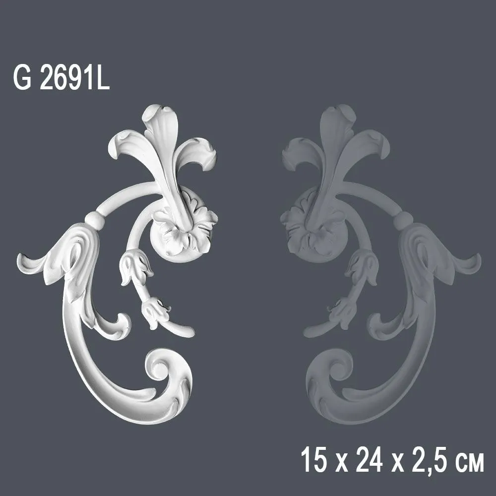 Орнамент G2691L 15х24х2.5см ()