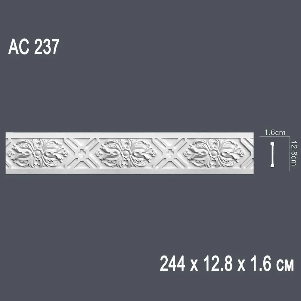 Декор. профиль AC237 244х12.8х1.6cм (38)