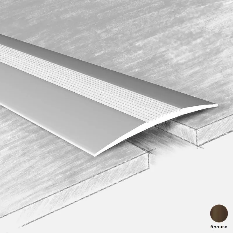 Порог алюм. 3584-03К 50мм 0,9м  бронза открытое крепление