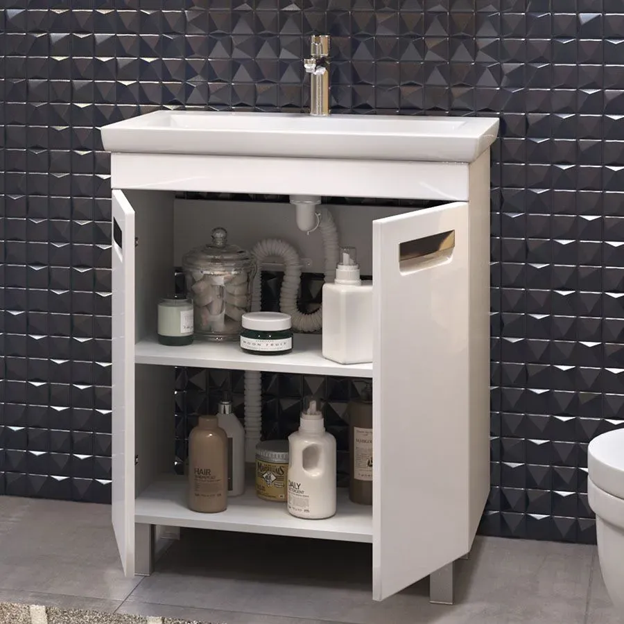 Тумба под раковину Plaza 700-0-2 с Фостер 70 умывальник (КСФ) с/о обр