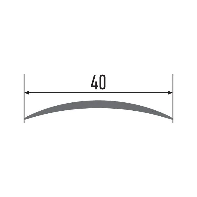 Порог алюм. 120-717Т 40мм 1,8м дуб глина