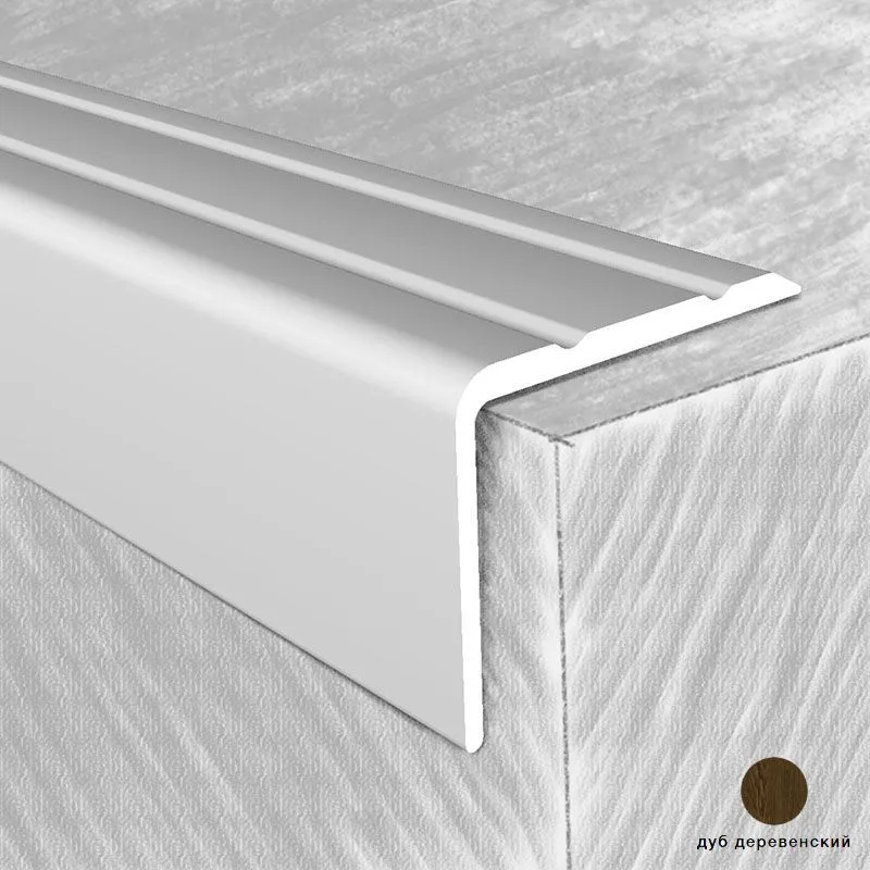 Профиль на ступени 3414-117К 24х20мм дуб дерев. 0,9м