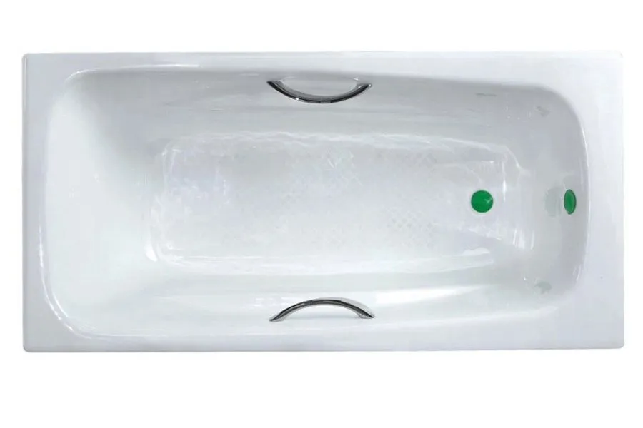 Ванна чугунная SW-015 1700*750*420 с ручками 1603L Вес 105кг.- 165л