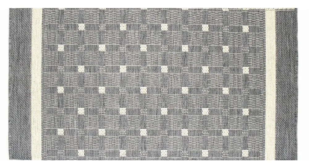 Дорожка Cot 3308 Ширина 1,20м ( 30м) серая с квадратами