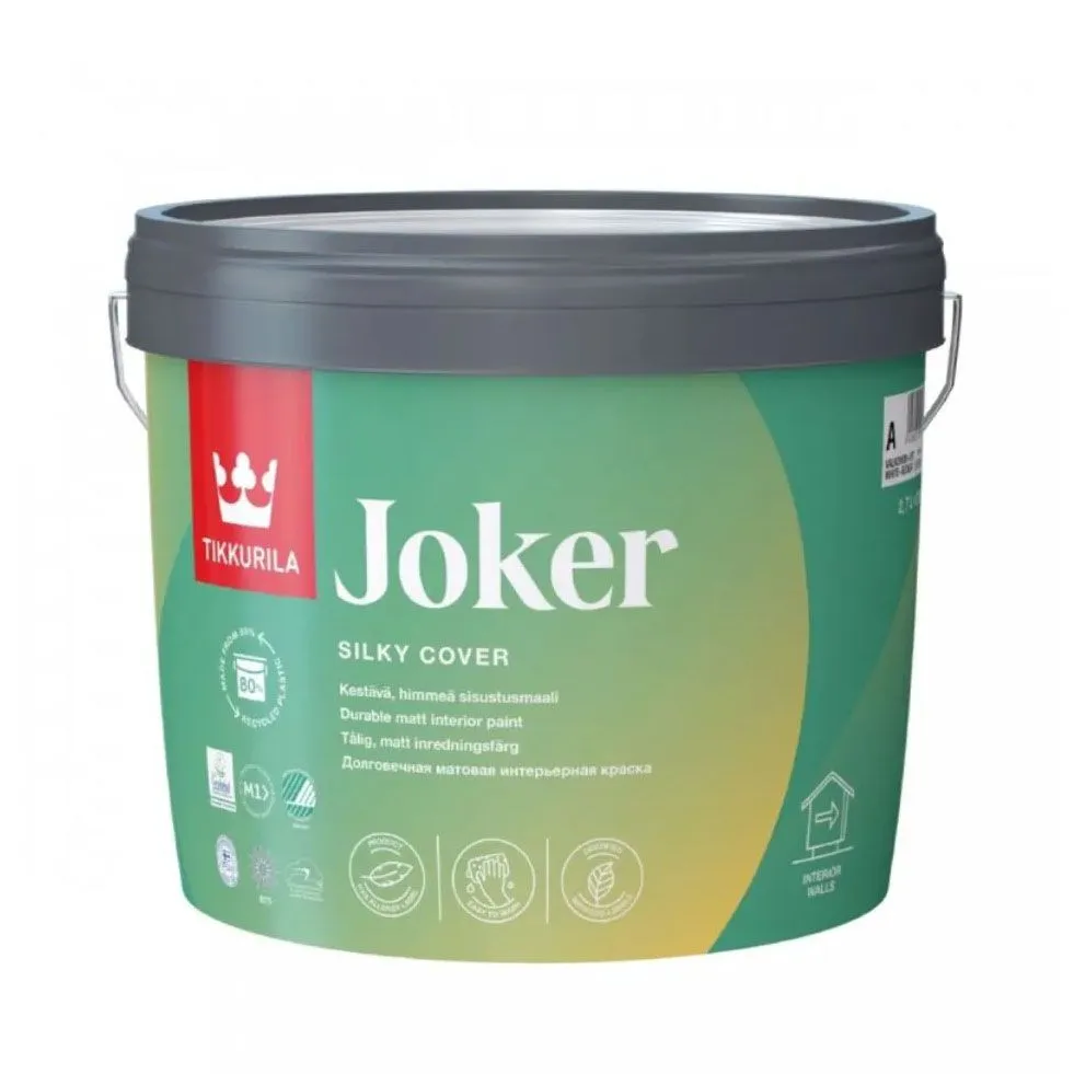 JOKER "A" 2.7л Краска интерьерная долговечная моющаяся матовая
