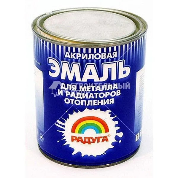 Эмаль для металла и радиаторов отопления "Радуга -178" полуматовая акриловая 1кг