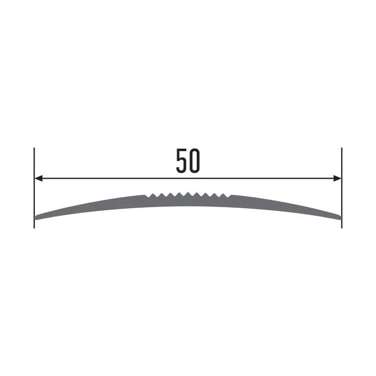 Порог алюм. 3584-02К 50мм 0,9м  золото открытое крепление