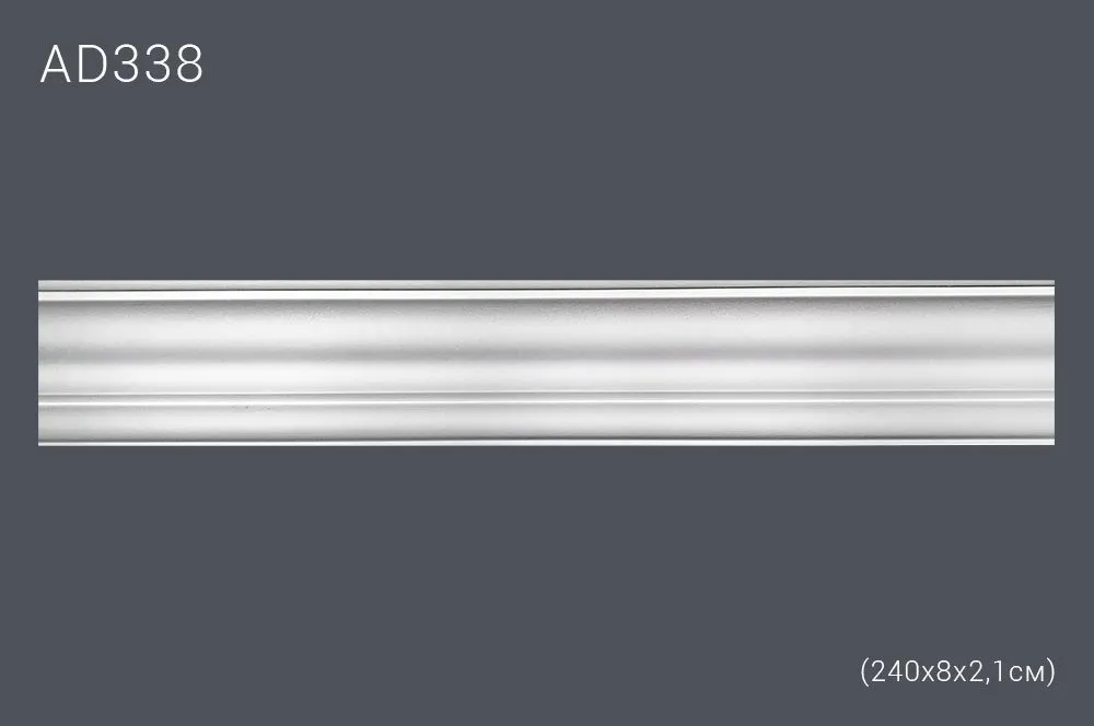Декор. профиль AD338 240х8,2х2,2см (50)