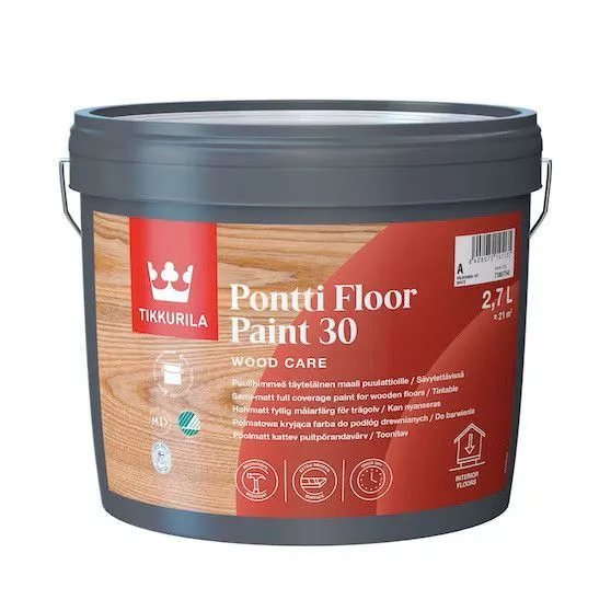 Pontti Floor Paint 30 "A" Краска для деревянных полов пл/мат 2,7л