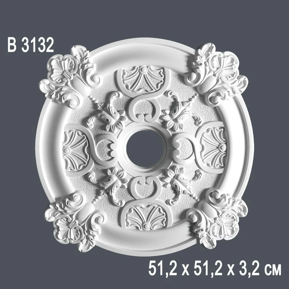 Декор. розетка В 3132 51,2х3,2cm (12)