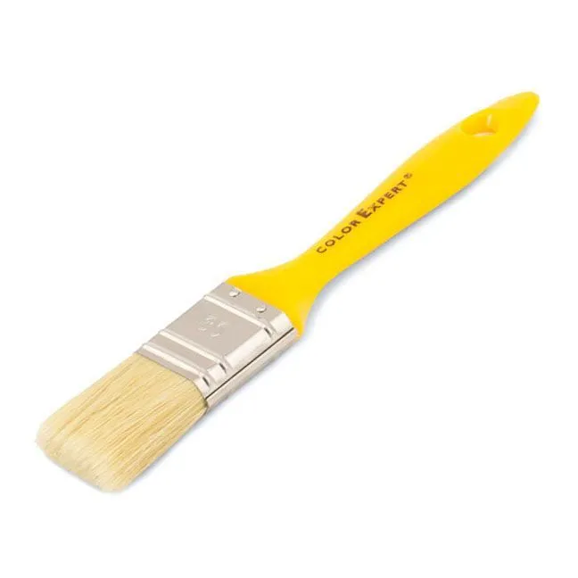 Кисть флейцевая 40мм, толщ 6,желт. пласт.ручка, нанесение лаков 81 34 40 02