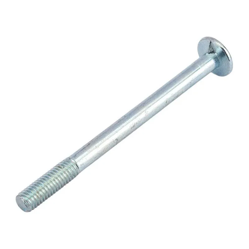 Болт мебельн.с усом DIN 607  8x100 (белый цинк 10 шт) 244380