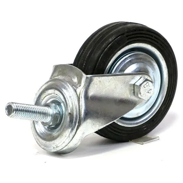 Колесо с болтом, полиэтилен, поворотное 75мм, 039075