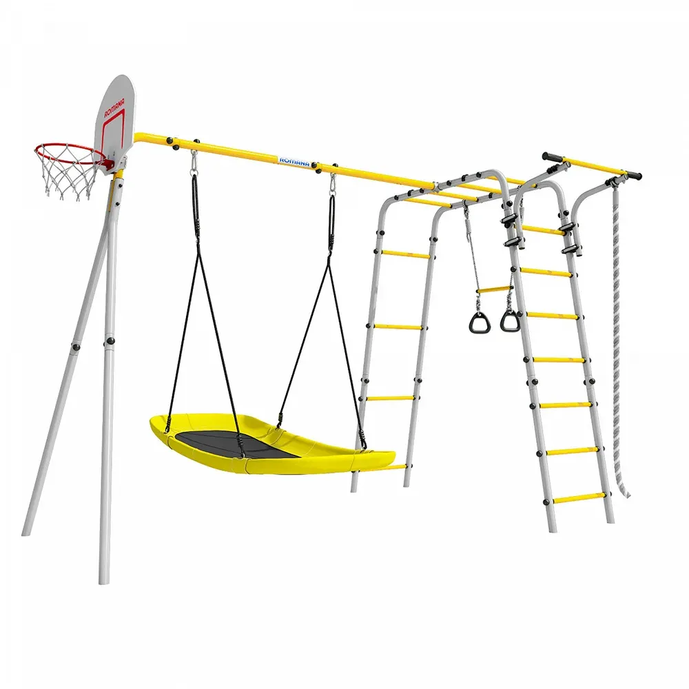 103.19.05 Romana Акробат-2 (белый антик золото) качеля-гнездо "Лодка"1.Д-26.08 (стандартный)