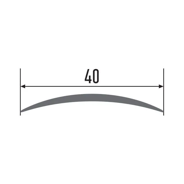 Самоклеющийся профиль 120-717Н  40 мм  1,35 м  дуб глина