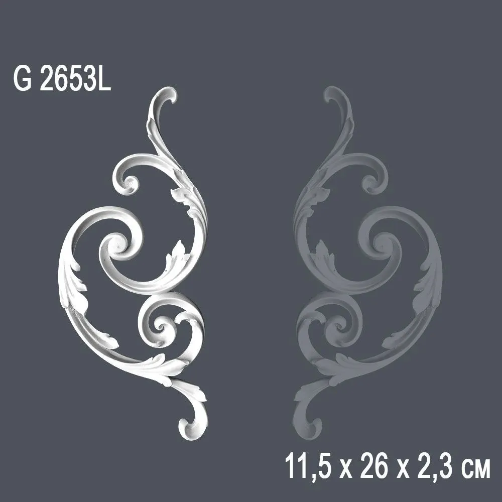Орнамент G2653L 11.5х26х2.3см ()