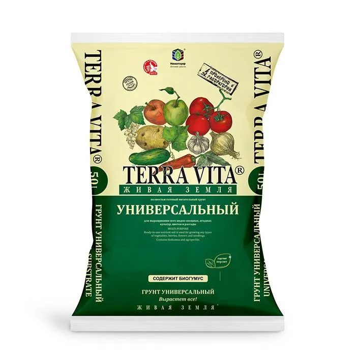 Грунт Универсальный 5 л. "Живая земля" TERRA VITA