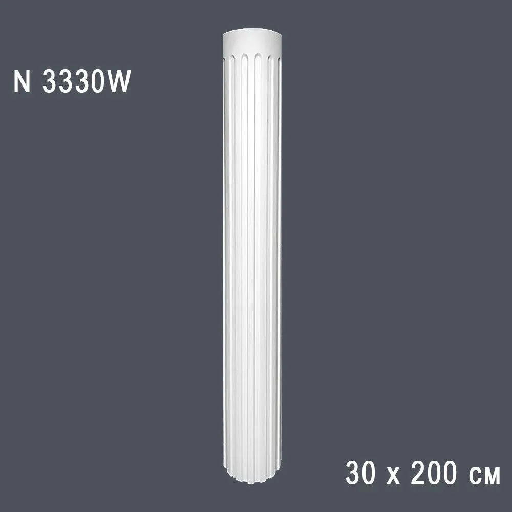 Колонна рифленая N3330W 30х200см (вн диаметр 27)