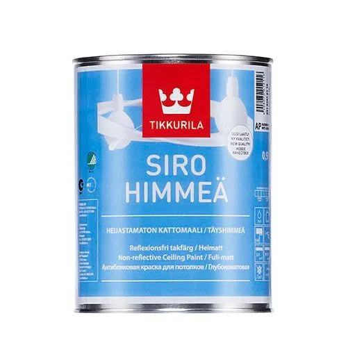 Тиккурила В/дисперсионная краска для потолка " SIRO HIMMEA AP " 0,9л