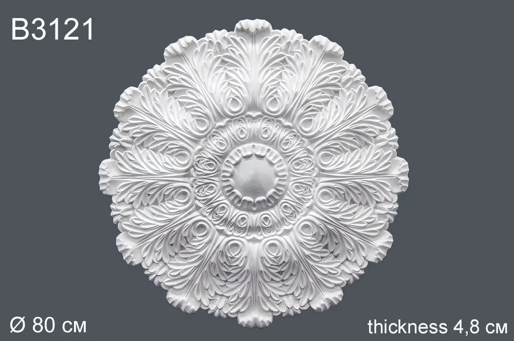 Декор розетка B3121 80х80х4,8cm (10)