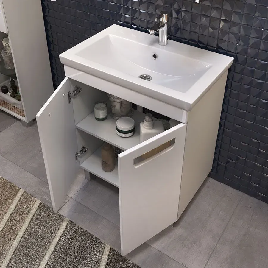 Тумба под раковину Plaza 700-0-2 с Фостер 70 умывальник (КСФ) с/о обр