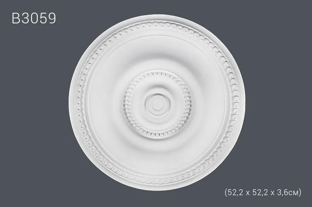 Декор. розетка В3059 52,2х52,2х3,6см (14)