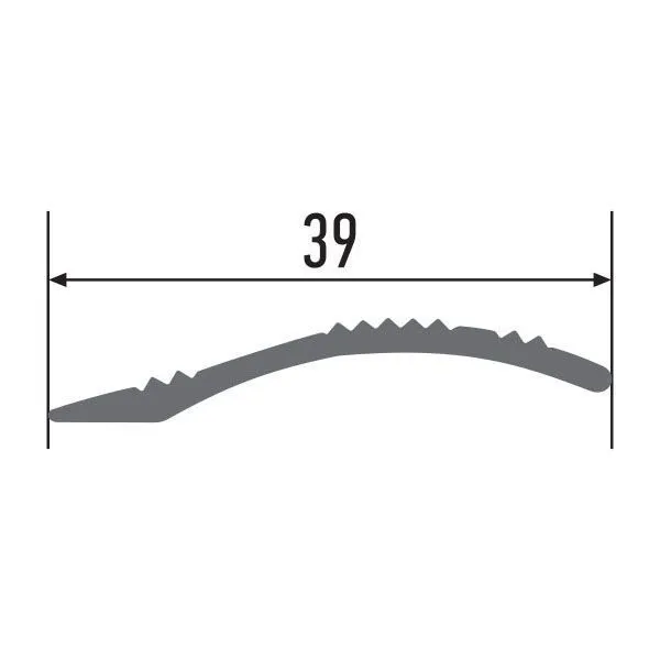 Порог алюм. 3326-01К 40мм 0,9м серебро