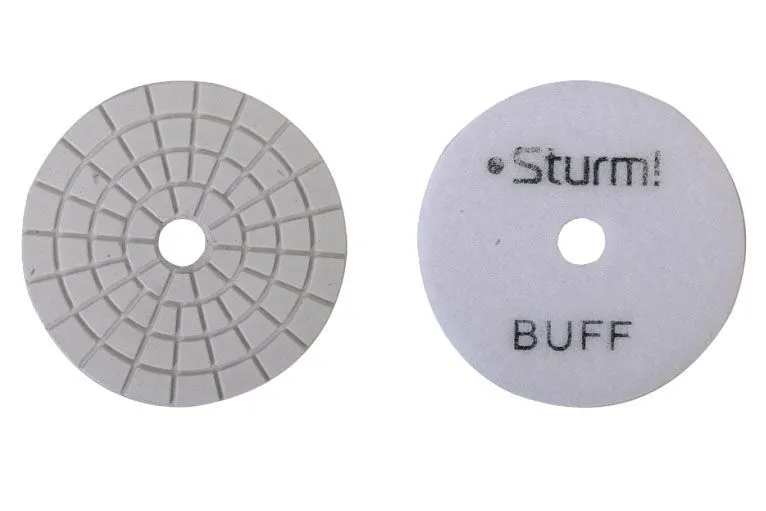 Круг алмазный гибкий шлифовальный 9012-W100-BUFF, 100 мм, BUFF, мокрое шлиф., 1 шт. Sturm!