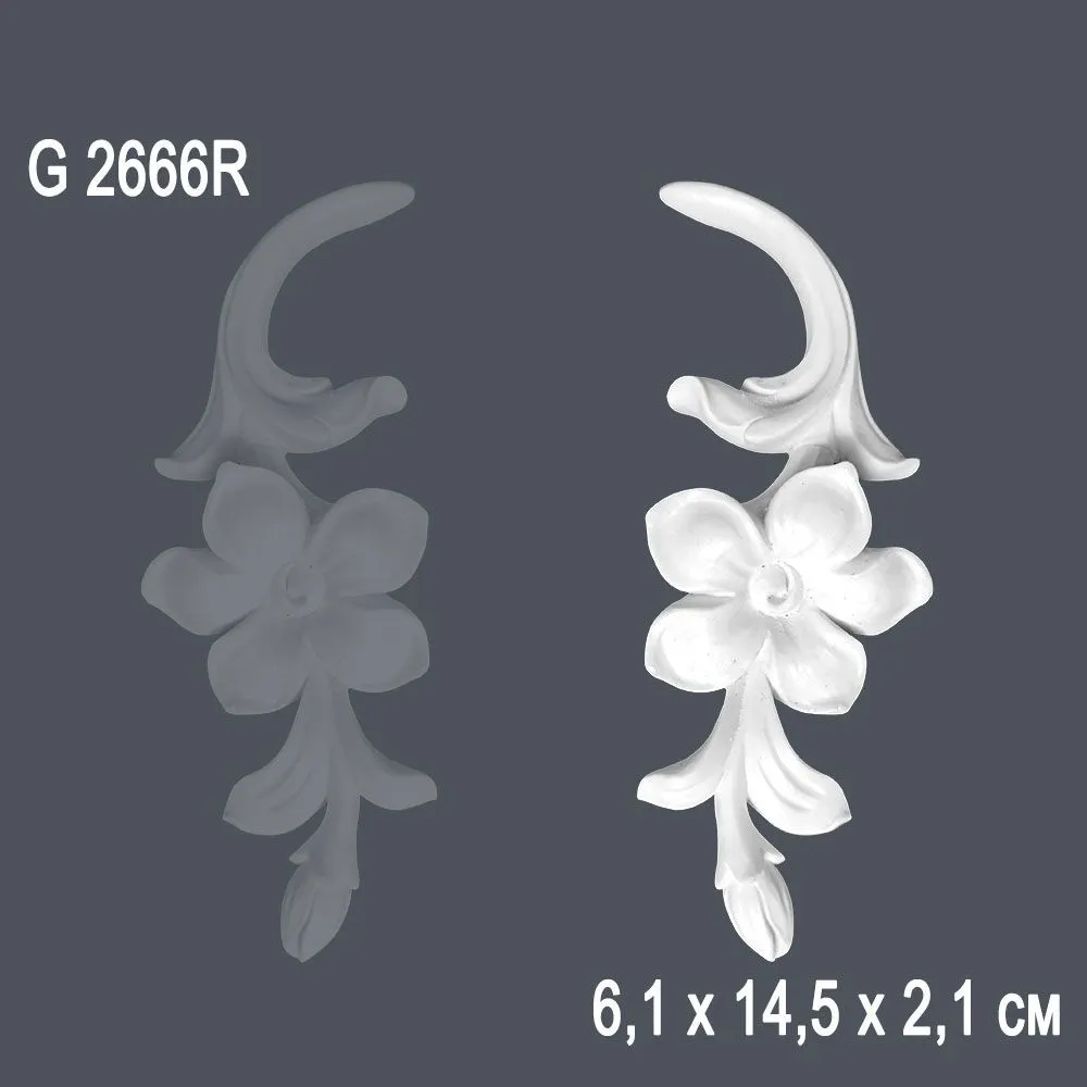Орнамент G2666R 6.1х14.5х2.1см ()