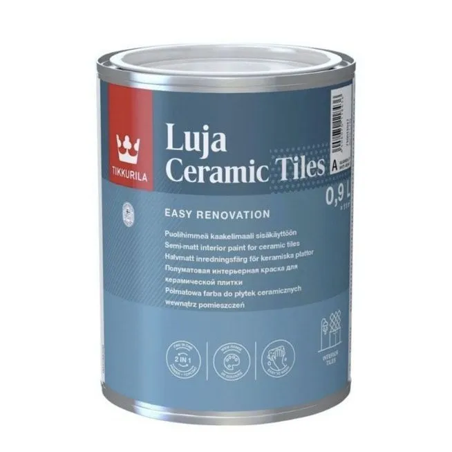 Luja Ceramic Tiles "A"  Краска интерьерная для керамической плитки пл/мат 0,9л 