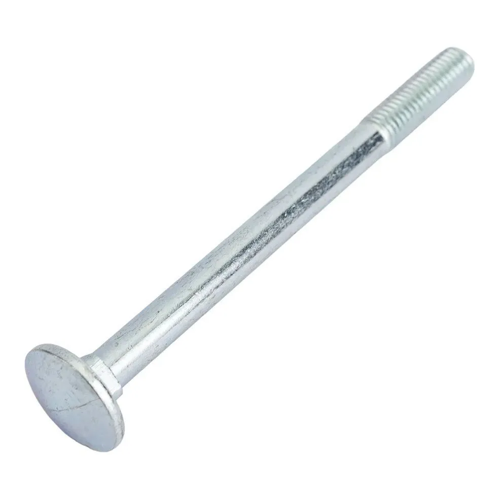 Болт мебельный DIN 603  8x100 (белый цинк 10 шт) 102820