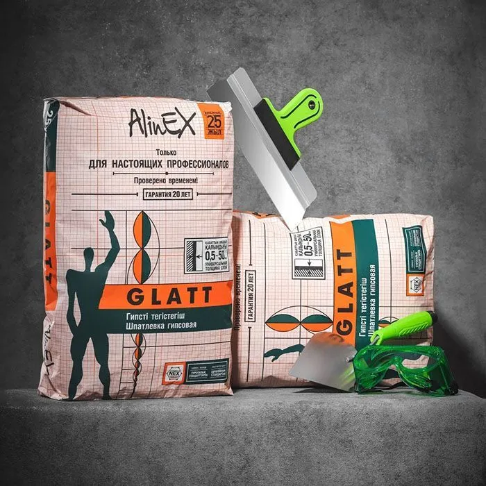 ГЛАТТ Шпатлёвка гипсовая 5кг.