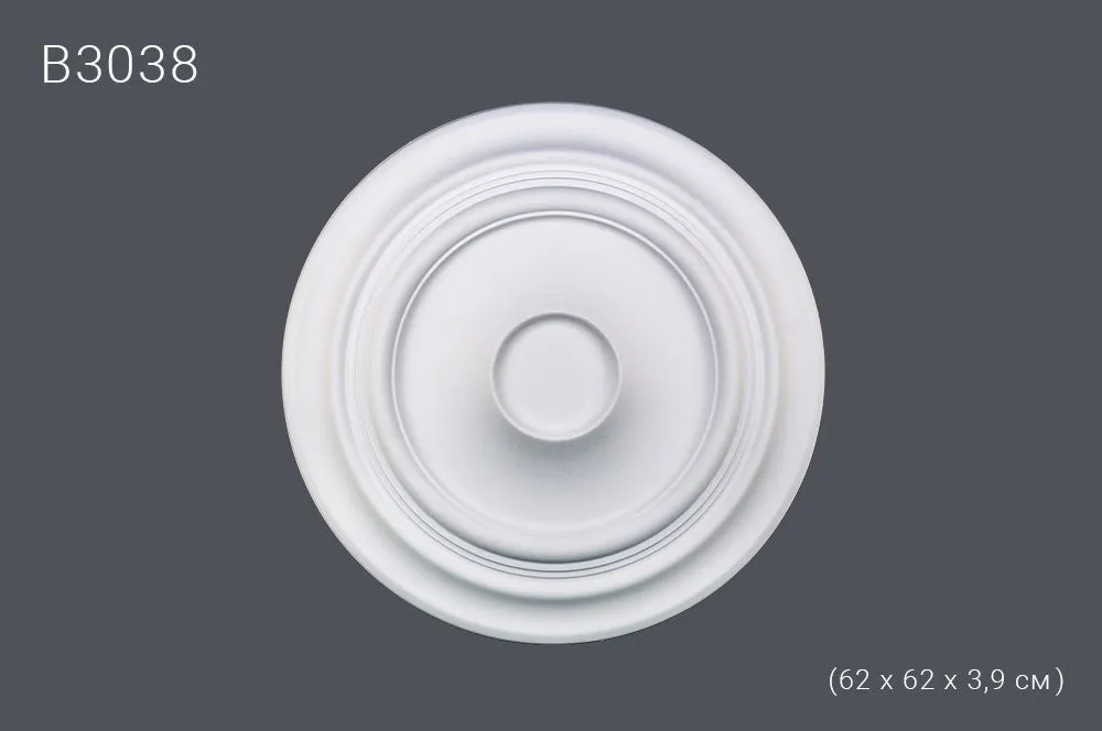 Декор. розетка В3038 62х62х3,9см (10)