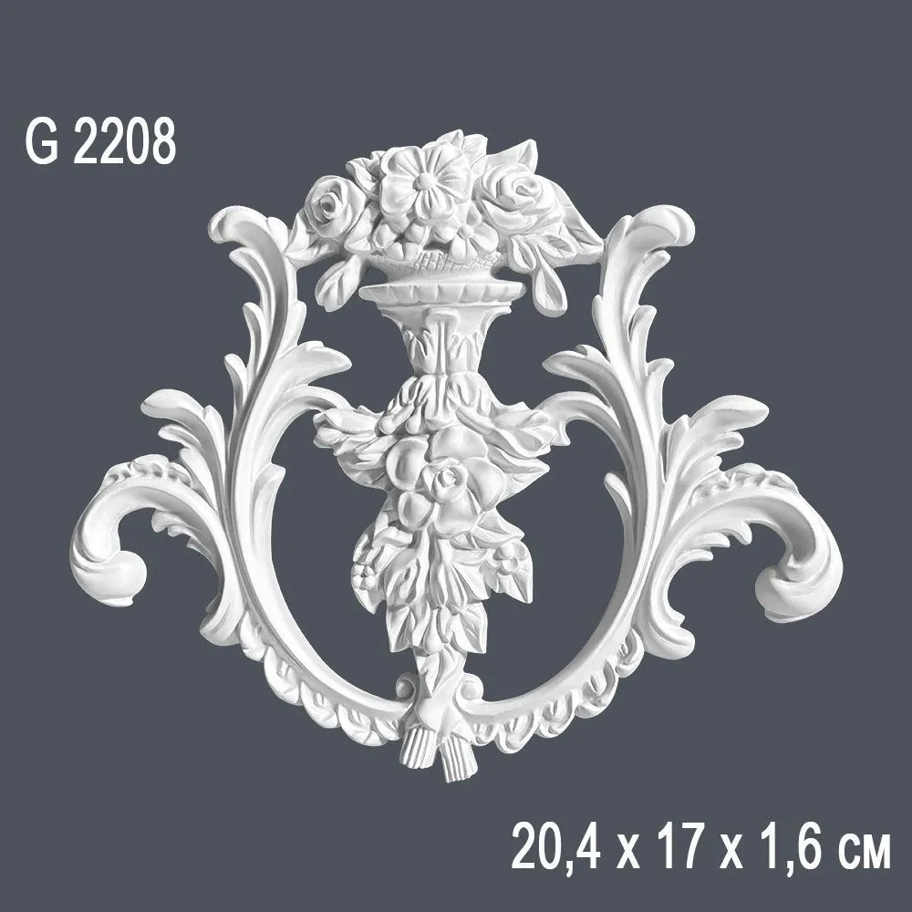 Орнамент G2208 20,4х17х1,6см (120)*
