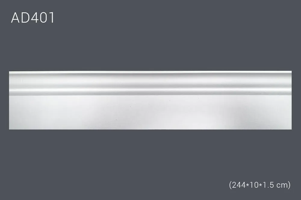Декор. профиль AD401 244х10х1.5cm (40)