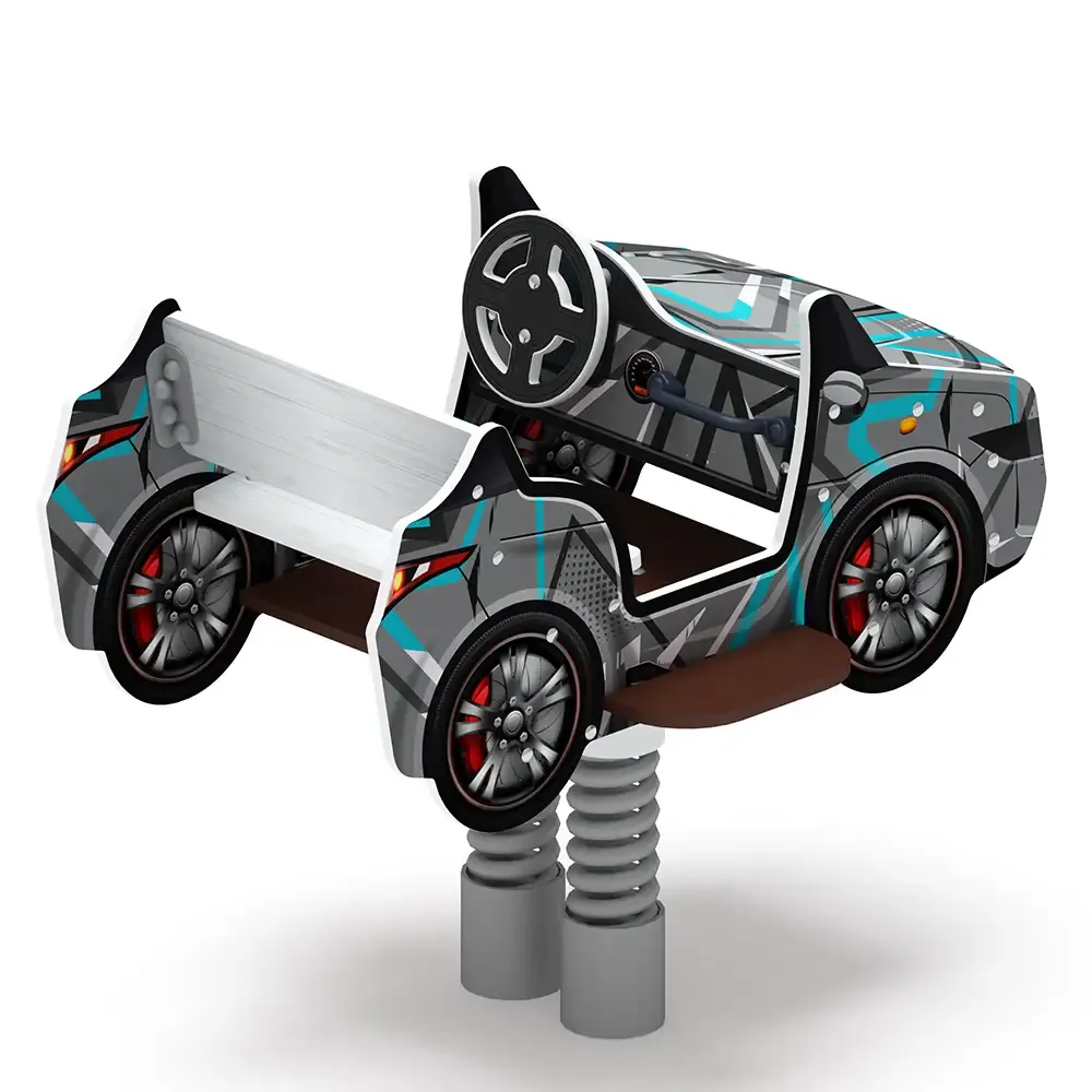 Кабриолет Качалка на пружине двухместная машинка - ИО 23.03.02-04