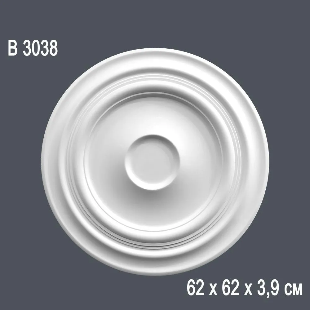 Декор. розетка В3038 62х62х3,9см (10)