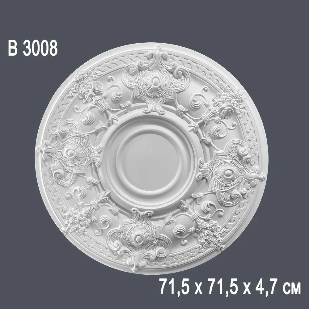 Декор. розетка В3008 71,5х71,5х4,7см (10)