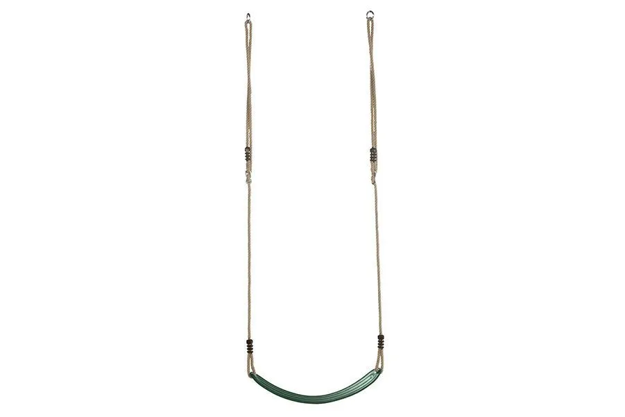 Качели с эластичным сиденьем из пластика EVA, верёвка PP, цвет зелёный 115.001.002.001