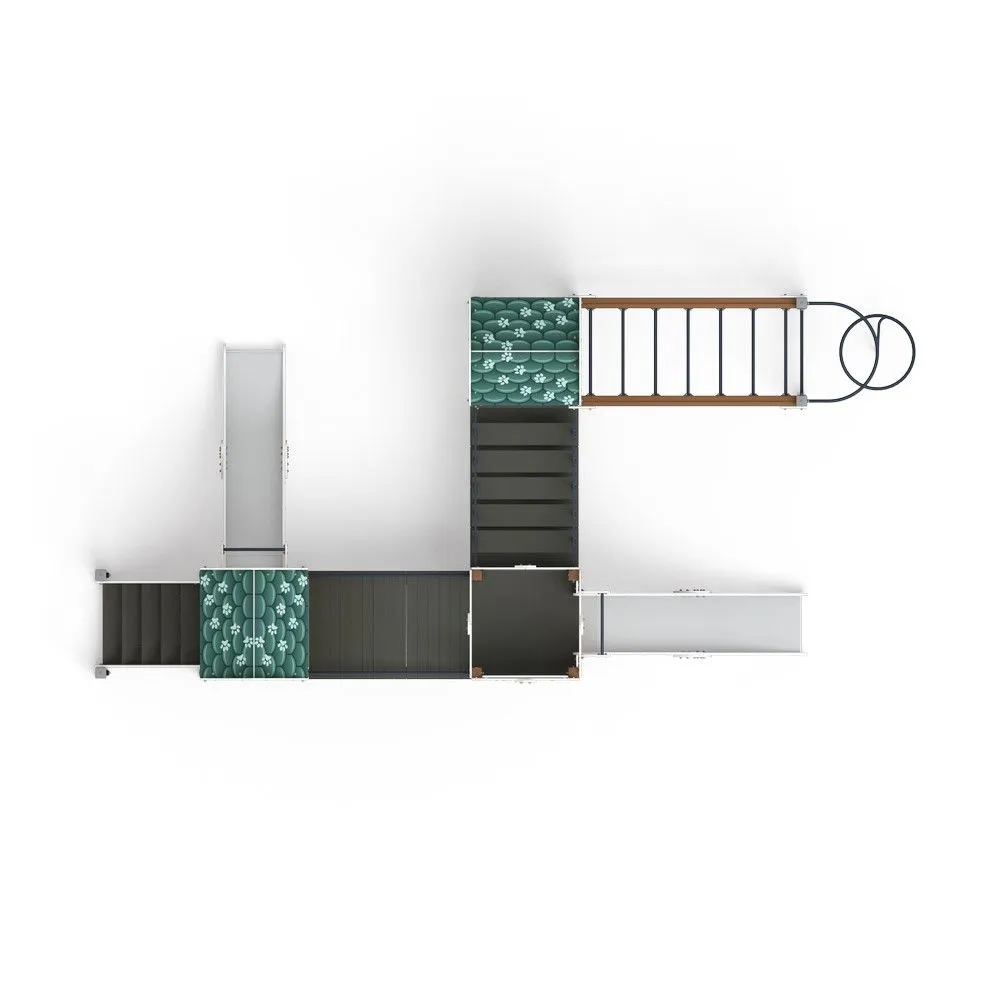 Детский игровой комплекс Городок (Город) ДИК 2.01.3.02-01БМ (Н=1200)